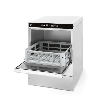 Myčka na sklo 40x40, elektromechanické řízení, HENDI, Budget Line, s odpadním čerpadlem a dávkovačem mycího prostředku, 230V…